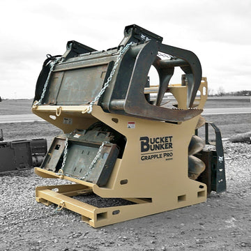 Grapple PRO™ Attachment Rack | Bucket Bunker®