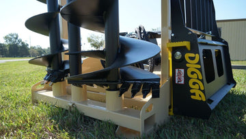 Auger Lite-PRO Attachment Rack | Bucket Bunker®