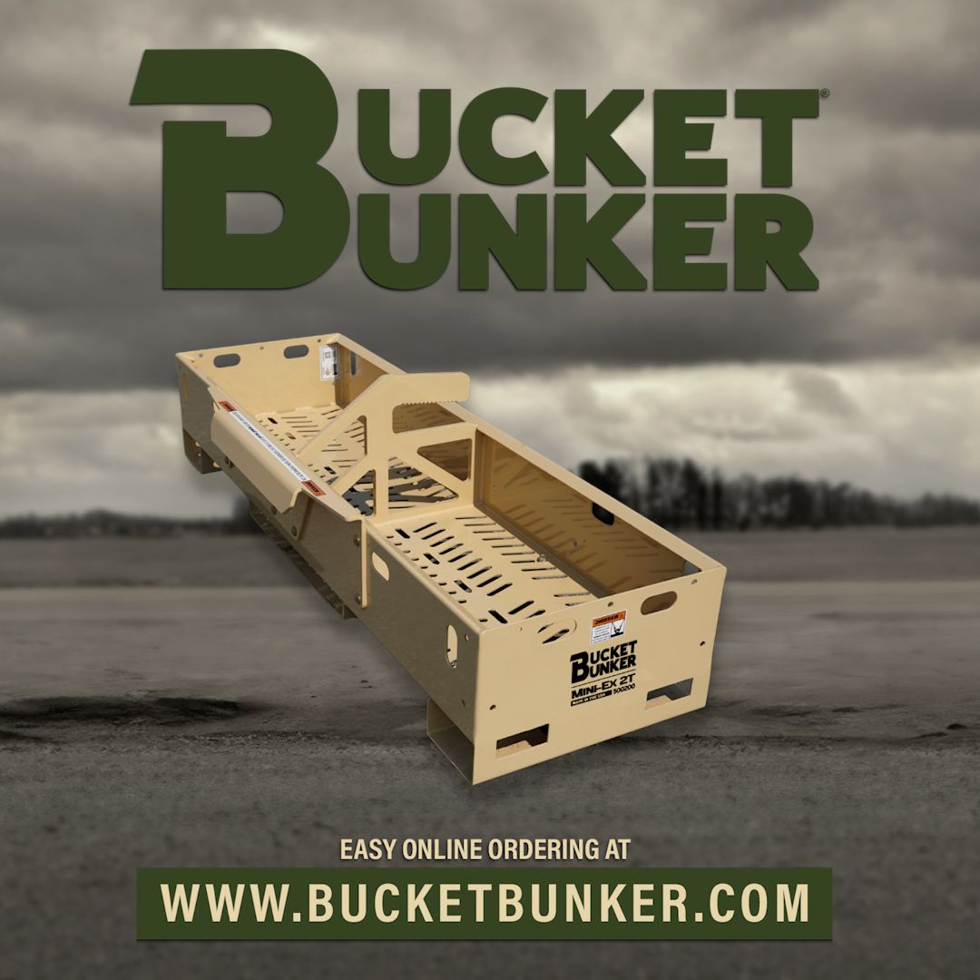 Bucket Bunker working set loaded for transport.