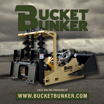 Auger Lite-PRO Attachment Rack | Bucket Bunker®