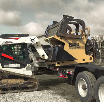 Grapple PRO™ Attachment Rack | Bucket Bunker®
