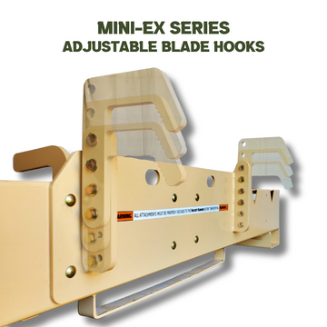 Mini-EX 6T XL™ Attachment Rack | Bucket Bunker®