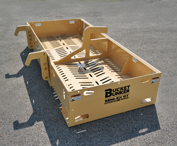 Mini-EX 6T™ Attachment Rack | Bucket Bunker®