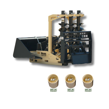 Auger Lite - MINI, Interchangeable Auger Bit Pocket Options: Dirt Bit x3