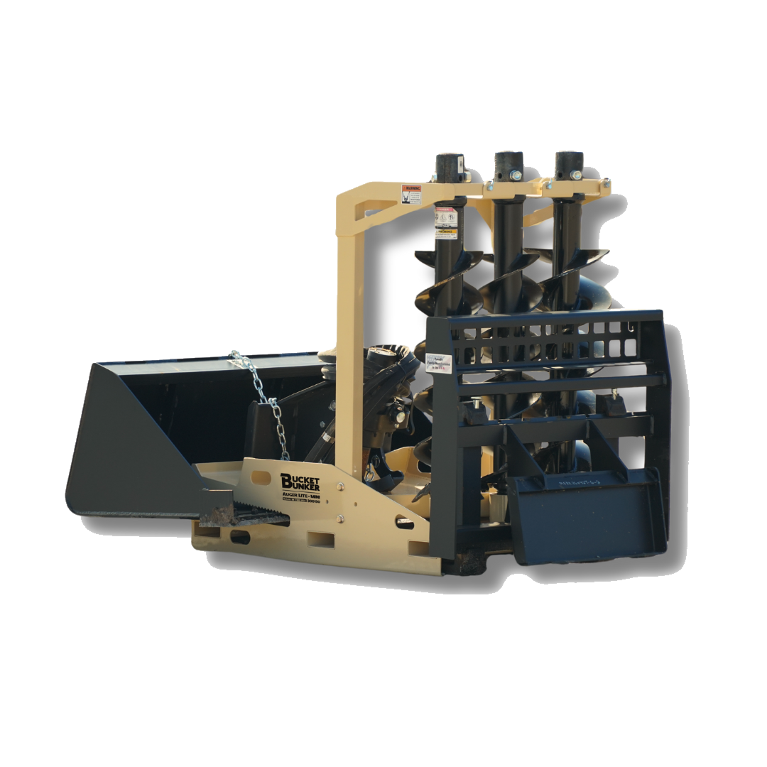 Auger Lite-MINI attachment rack isolated for a clear product view.
