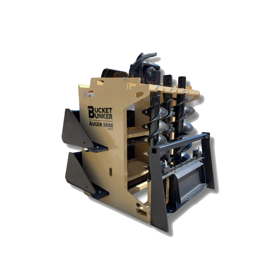 Auger MINI attachment rack isolated for a clear product view.