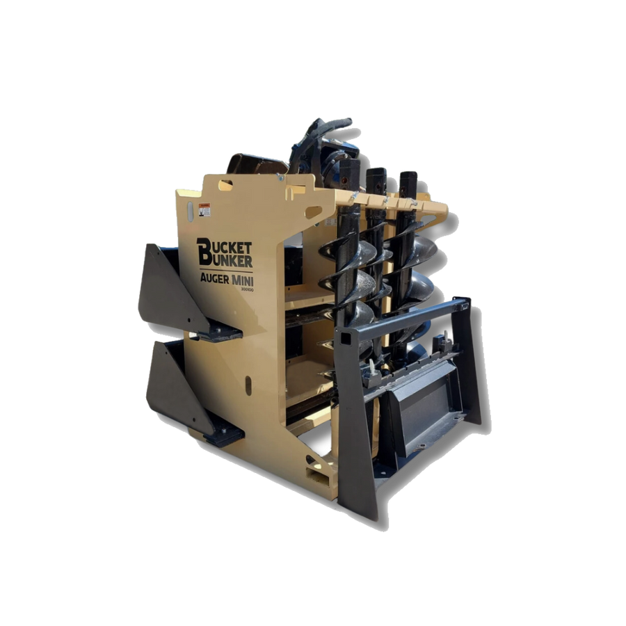 Auger MINI™ Attachment Rack | Bucket Bunker®